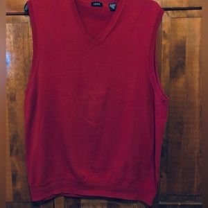 Men’s IZOD Sweater Vest, Maroon, XL